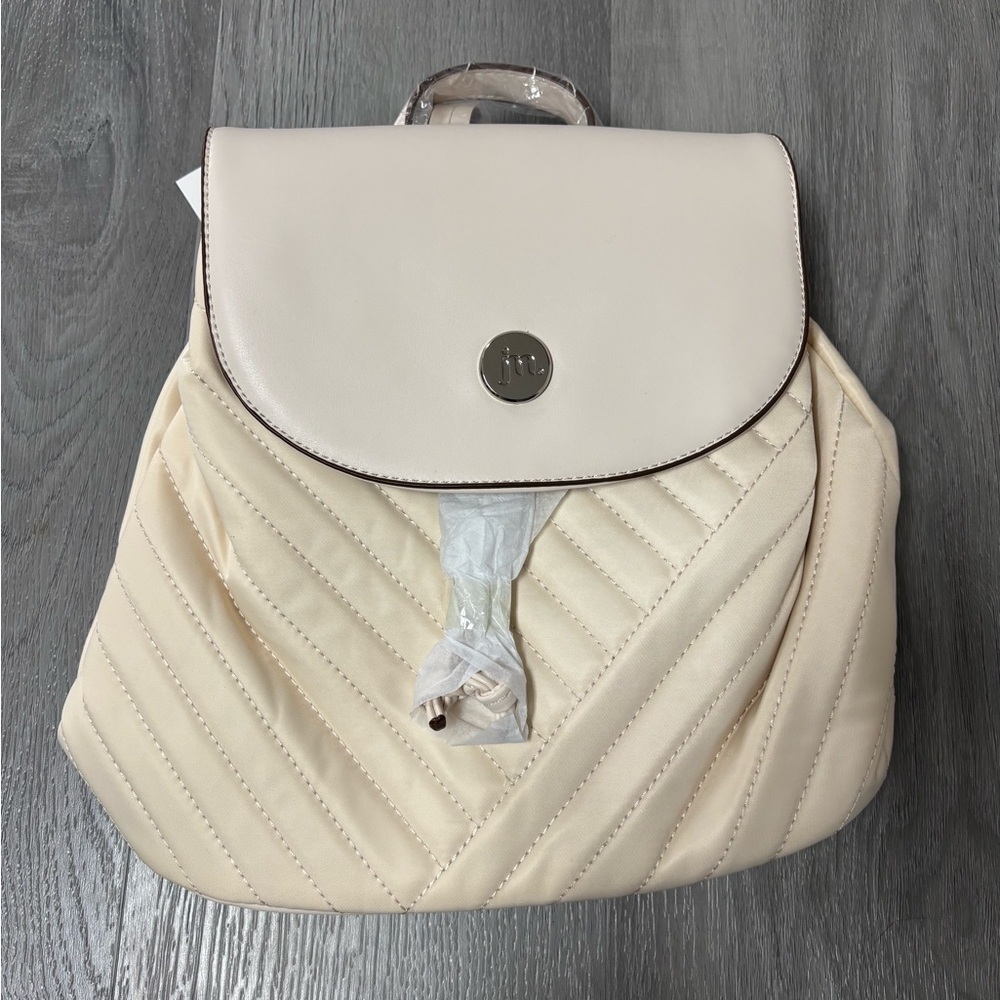 Jessica Moore Quilted Backpack Cloud Creme NWT